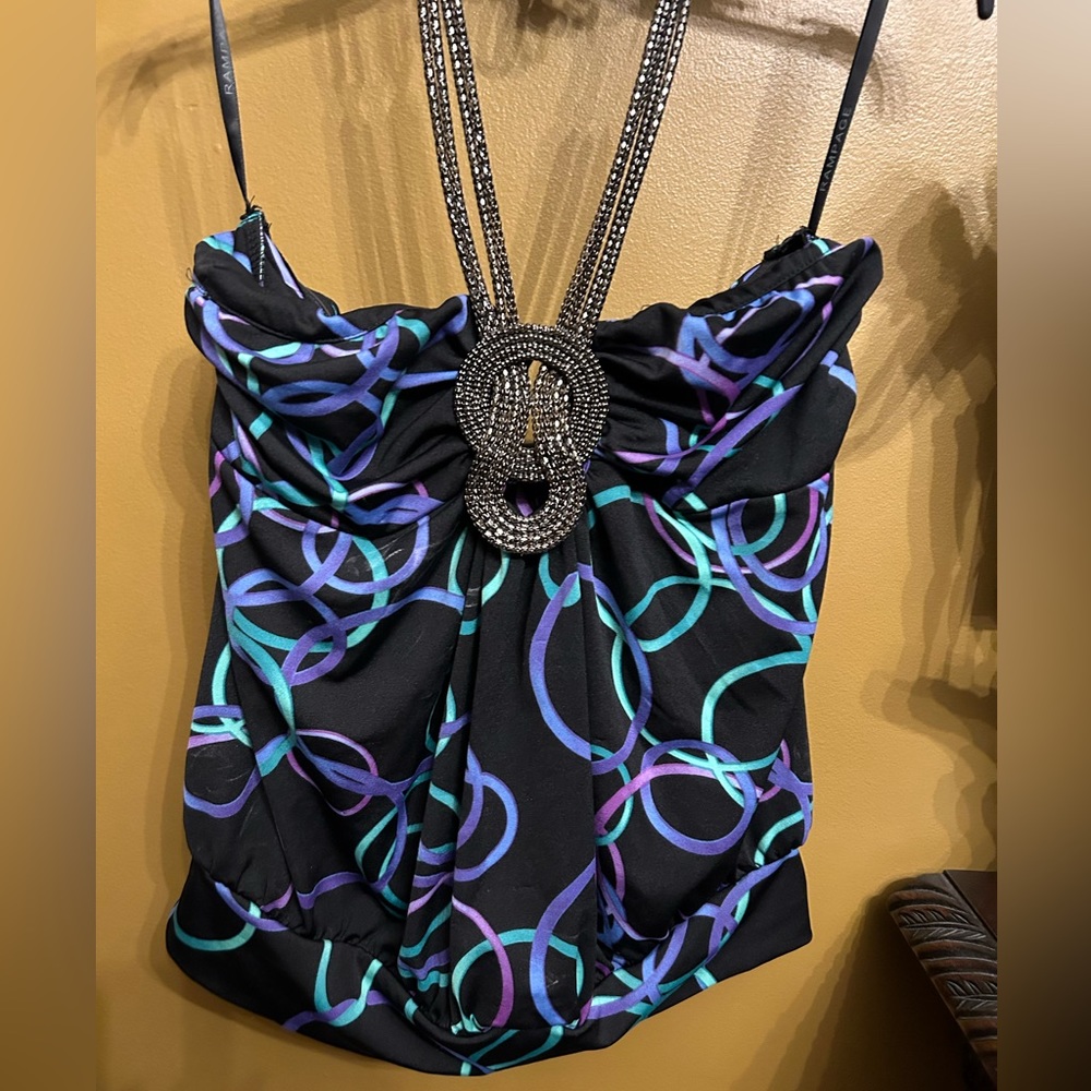 NWOT Rampage Beaded Halter Top